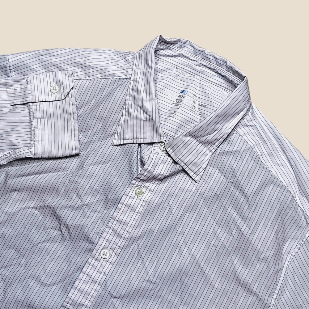 Vineyard Vines On the Go Performance Button Up Shirt Striped Mens XL Brrr Pink
